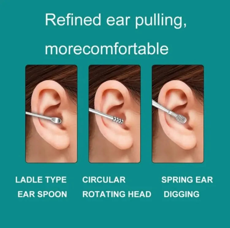 6-Pcs Stainless Steel Ear Cleaning Tool Kit