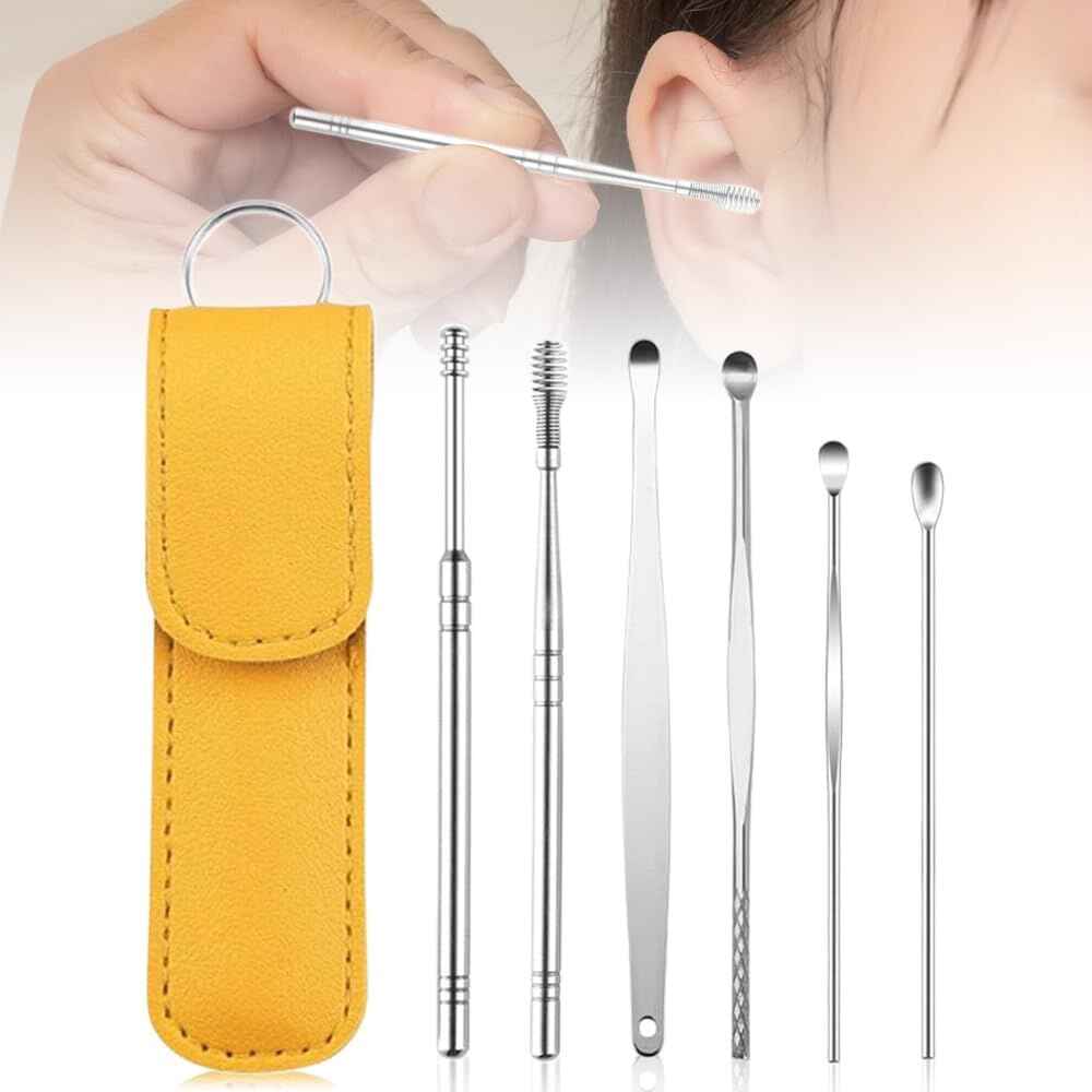 6-Pcs Stainless Steel Ear Cleaning Tool Kit