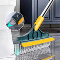 2-in-1 Floor Cleaning Brush with Rubber Wiper