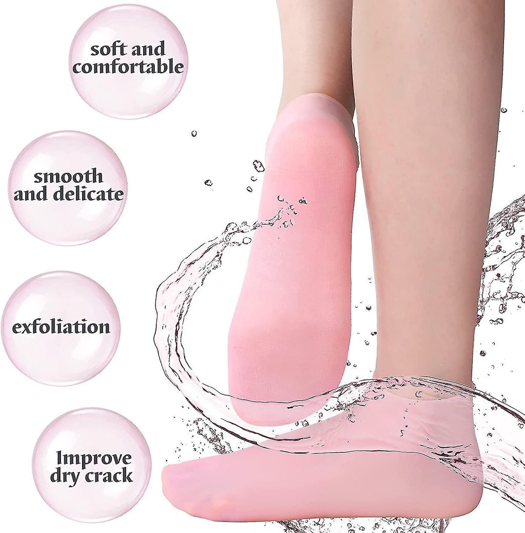 Silicone Moisturizing Socks for Cracked Heels & Dry Feet